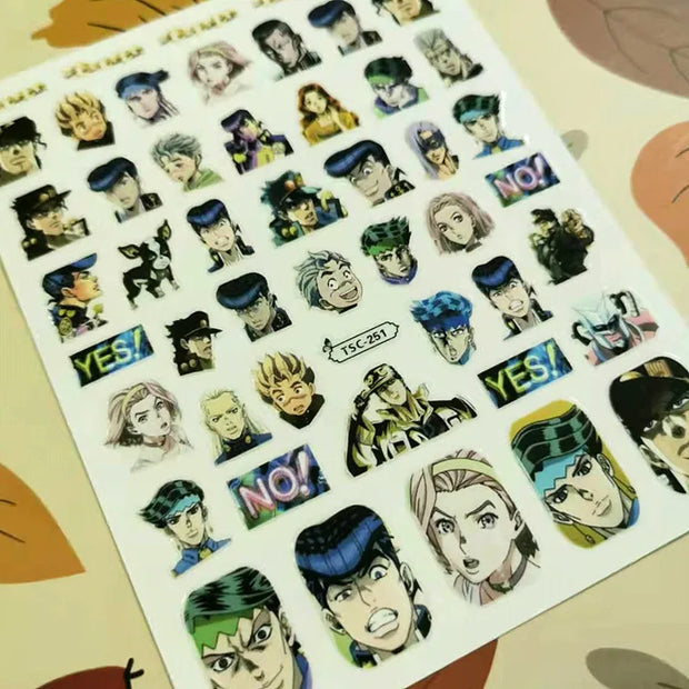 Demon Slayer Nail Stickers Set lawless