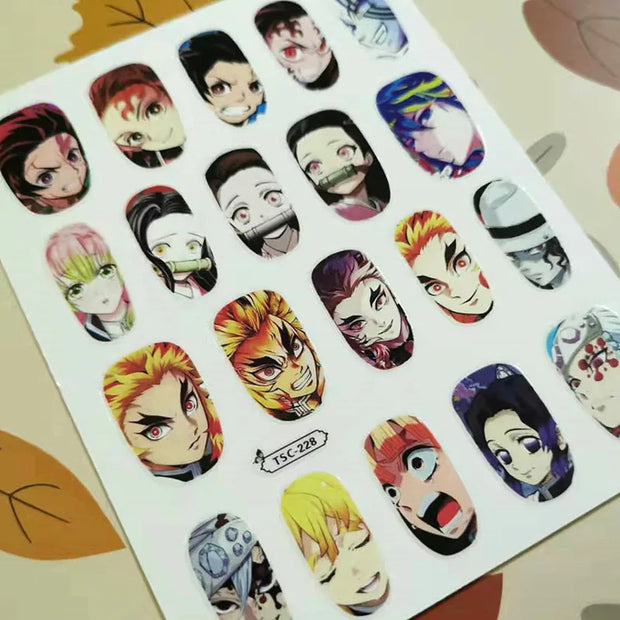 Demon Slayer Nail Stickers Set lawless