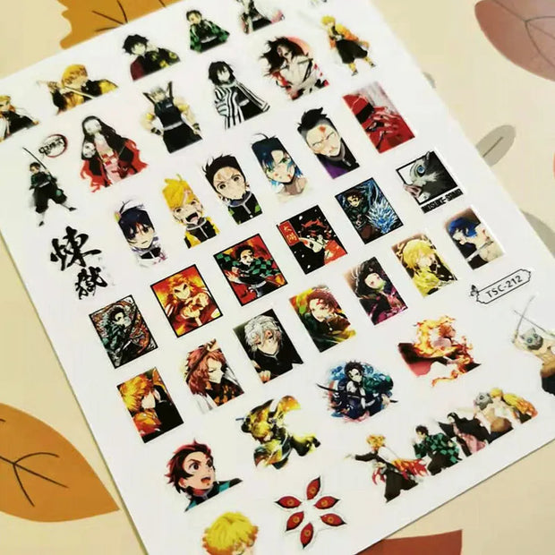 Demon Slayer Nail Stickers Set lawless