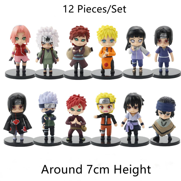 12 Pcs Kawaii Naruto Figures lawless