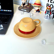 Luffy /Ace /Sabo Hat Ceramic Mug lawless