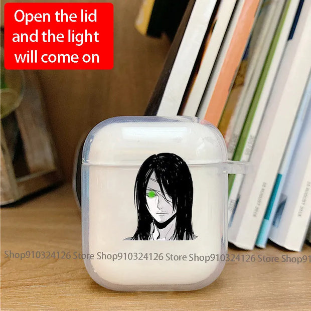 Eren Jager Transparent Airpods Case lawless