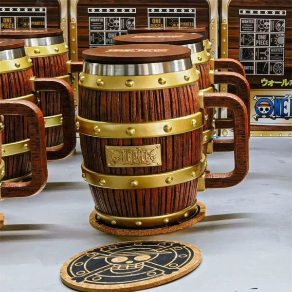 One Piece Wooden Barrel Mug lawless