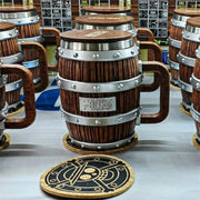 One Piece Wooden Barrel Mug lawless